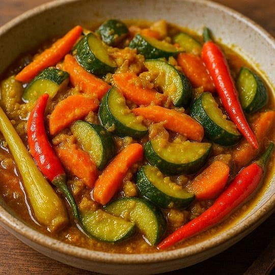 Tumis Acar Timun Wortel di Warteg Warmo Tebet